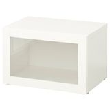 IKEA BESTA dolap kombinasyonu beyaz-şeffaf cam - 99047635