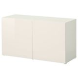IKEA BESTA dolap kombinasyonu parlak cila-beyaz - 59047406