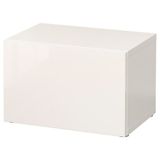 IKEA BESTA dolap kombinasyonu parlak cila-beyaz - 89046815
