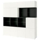 IKEA BESTA dolap kombinasyonu venge-beyaz - 89612087