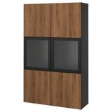 IKEA BESTA dolap kombinasyonu venge-ceviz görünüm - 39612221