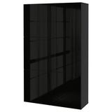 IKEA BESTA dolap kombinasyonu venge-parlak cila-siyah - 69071523