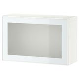 IKEA BESTA duvar dolabı beyaz-buzlu cam - 09489190