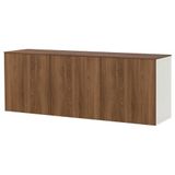 IKEA BESTA duvar dolabı beyaz-ceviz görünüm - 49612268