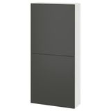 IKEA BESTA duvar dolabı beyaz-koyu gri - 99575503
