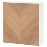 IKEA BESTA duvar dolabı beyaz-meşe kaplama - 39429680