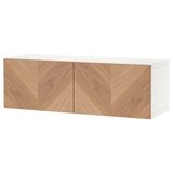 IKEA BESTA duvar dolabı beyaz-meşe kaplama - 49440842
