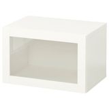 IKEA BESTA duvar dolabı beyaz-şeffaf cam - 09429691