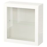 IKEA BESTA duvar dolabı beyaz-şeffaf cam - 29429666