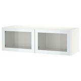 IKEA BESTA duvar dolabı beyaz-şeffaf cam - 49489230