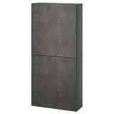 IKEA BESTA duvar dolabı koyu gri-koyu gri taş görünümlü - 29508121