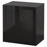IKEA BESTA duvar dolabı siyah-parlak cila - 29439825