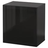 IKEA BESTA duvar dolabı venge-füme cam - 49441083