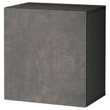 IKEA BESTA duvar dolabı venge-koyu gri taş görünümlü - 19439835