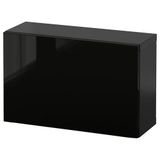 IKEA BESTA duvar dolabı venge-parlak cila-siyah - 29429275