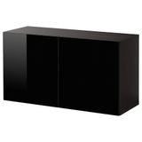 IKEA BESTA duvar dolabı venge-siyah - 49440795