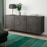 IKEA BESTA duvar dolabı venge-taş görünümlü - 79412456