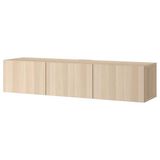 IKEA BESTA tv sehpası ağartılmış meşe görünümlü - 89330709