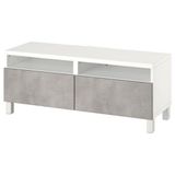 IKEA BESTA tv sehpası beyaz-açık gri - 19435861