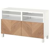 IKEA BESTA tv sehpası beyaz-meşe kaplama - 79420480