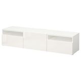IKEA BESTA tv sehpası parlak cila-beyaz - 69399078