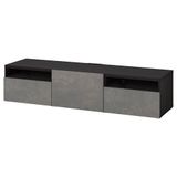 IKEA BESTA tv sehpası venge-koyu gri - 59420297