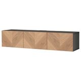 IKEA BESTA tv sehpası venge-meşe kaplama - 59422178