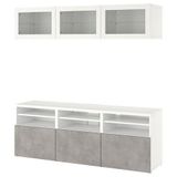 IKEA BESTA tv ünitesi beyaz-açık gri - 59435996