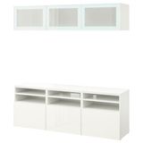 IKEA BESTA tv ünitesi beyaz-parlak cila beyaz - 19488798