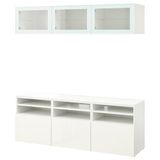IKEA BESTA tv ünitesi beyaz-parlak cila beyaz - 29488788
