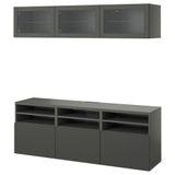 IKEA BESTA tv ünitesi koyu gri - 19507909
