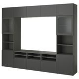 IKEA BESTA tv ünitesi koyu gri - 19507914
