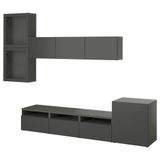 IKEA BESTA tv ünitesi koyu gri - 19556075