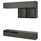 IKEA BESTA tv ünitesi koyu gri - 19556160