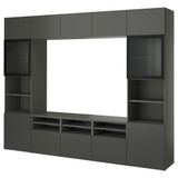 IKEA BESTA tv ünitesi koyu gri - 39556135