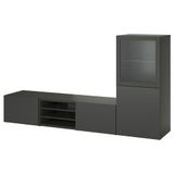 IKEA BESTA tv ünitesi koyu gri - 59507889