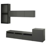 IKEA BESTA tv ünitesi koyu gri - 59507907