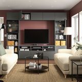 IKEA BESTA tv ünitesi koyu gri - 89507915