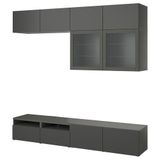 IKEA BESTA tv ünitesi koyu gri - 89507996