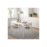 IKEA Beyaz 4 Sandalyeli Mutfak Masası Takımı 75cmx125cm