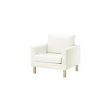 IKEA Beyaz Berjer Koltuk, Tekli Koltuk, 60x60 cm
