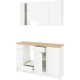 IKEA Beyaz Çok Amaçlı Mutfak Dolabı 220X61X220 cm