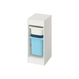 IKEA Beyaz Çok Amaçlı Saklama Ünitesi, 34x44x56 cm, Açık Mavi, Çocuk Odası Oyuncak Dolabı