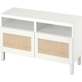 IKEA Beyaz Dayanıklı Tv Ünitesi 120X42X48 cm