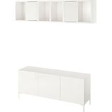 IKEA Beyaz Dayanıklı Tv Ünitesi 180X42X48 cm