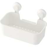 IKEA Beyaz Duş Sepeti Kare Banyo Raf Vantuzlu 28x17x17 cm Banyo Rafı