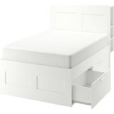 IKEA Beyaz Fonksiyonel Çift Kişilik Karyola 180X200 cm - 180 x 200 cm