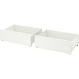 IKEA Beyaz Fonksiyonel Çift Kişilik Karyola 200 cm - 160 x 200 cm