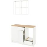IKEA Beyaz Fonksiyonel Mutfak Dolabı 180X61X220 cm