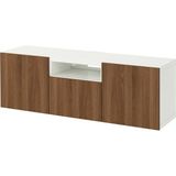 IKEA Beyaz Fonksiyonel Tv Ünitesi 180X42X39 cm